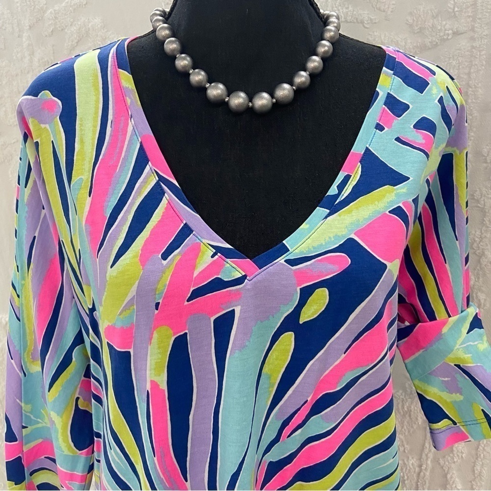 LILLY PULITZER SUGARTOWN Women's Dress Sz S Psychedelic Hippie 70’s Retro Y2K - Picture 2 of 9